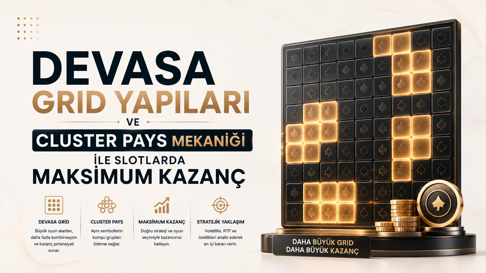 Devasa Grid Yapıları ve Cluster Pays Mekaniği İle Slotlarda Maksimum Kazanç