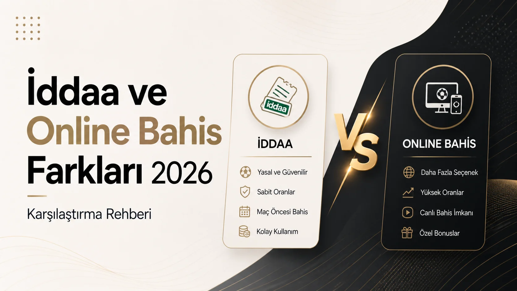 İddaa ve Online Bahis Farkları 2026 Karşılaştırma Rehberi