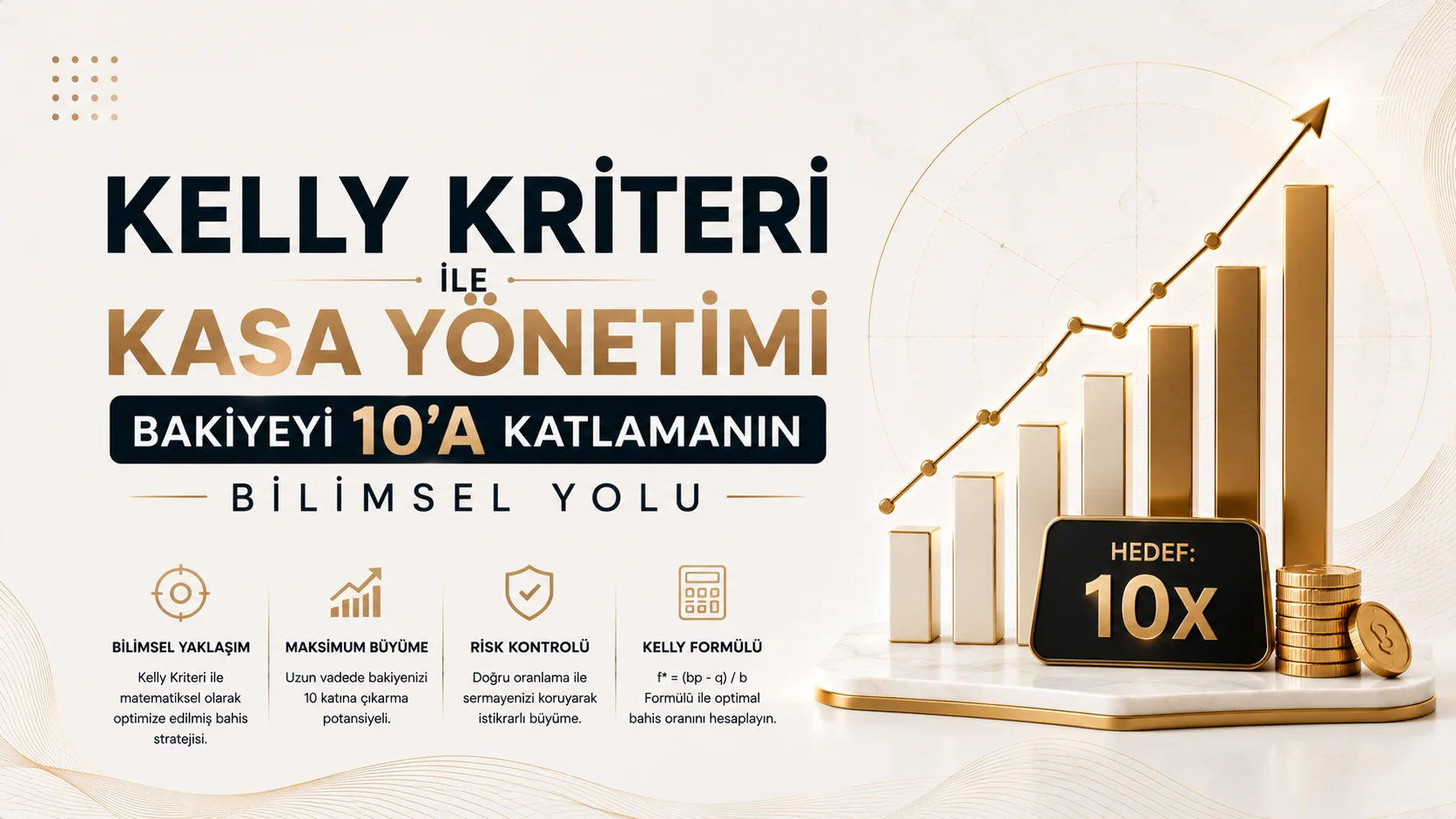 Kelly Kriteri ile Kasa Yönetimi: Bakiyeyi 10'a Katlamanın Bilimsel Yolu