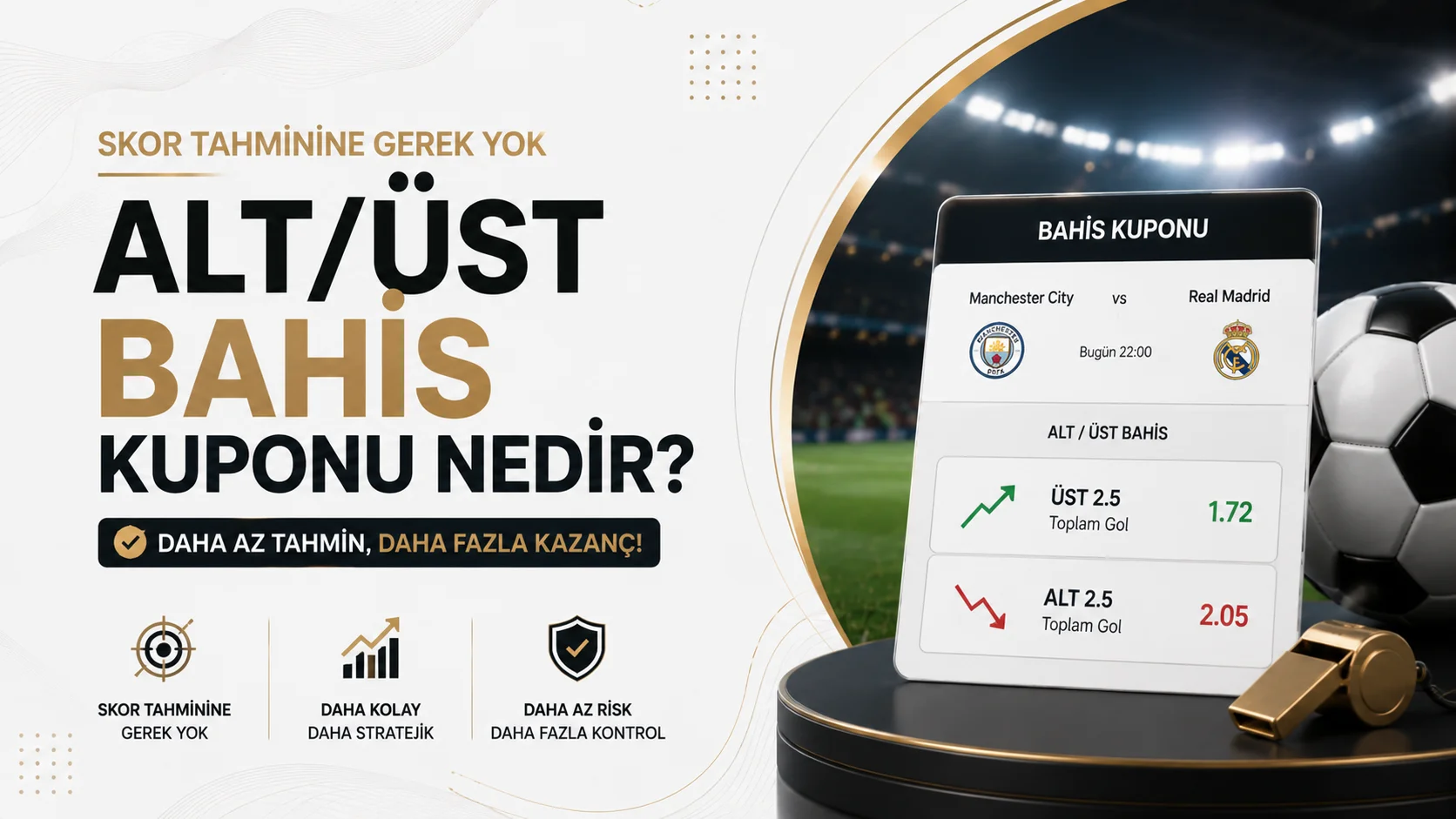Skor Tahminine Gerek Yok Alt/Üst Bahis Kuponu Nedir?